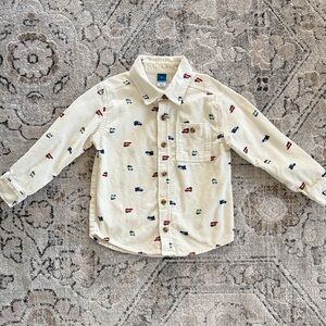 Boys 4T Old Navy Holiday Patterned Button-Up Shirt